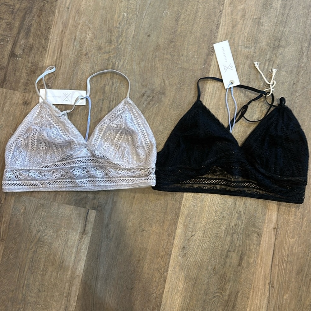 Gentle fawn lace bralletes
